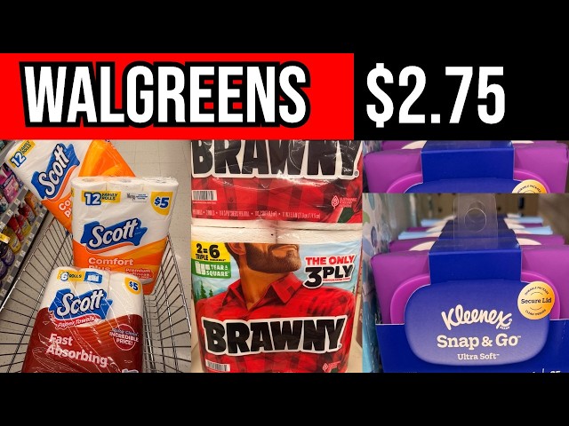 Walgreens $2.75 STOCK UP on CHEAP PAPER until AUG. 15!