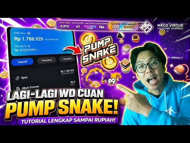 Tutorial LAGI WD Cuan Pump Snake Sampai Jadi Rupiah [ Mobile ]