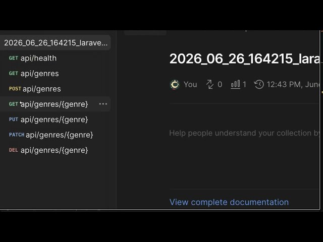 [S3/L09] Laravel: AI, REST, JWT, Repository Pattern - Genre CRUD Testing | Part 1