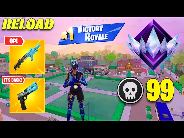 99 Kills UNREAL Solo Zero Build Reload Ranked Wins | High Kill Game (NEW RELOAD UPDATE)