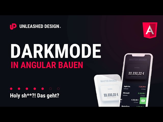 Einfachen Darkmode in Angular bauen! 👍 [TUTORIAL]