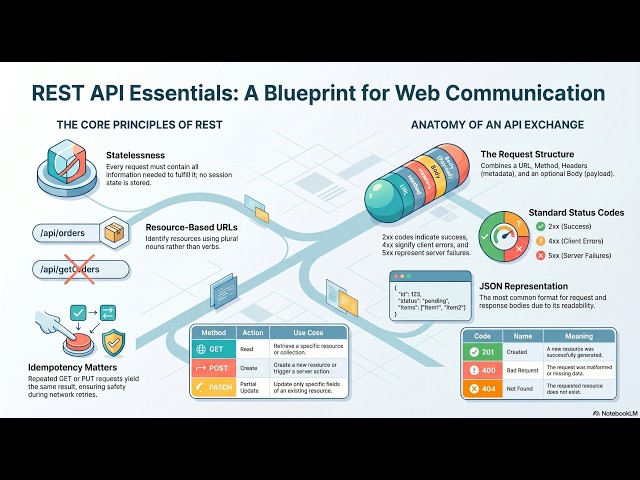 What is a REST API? | Complete Beginner's Guide (HTTP Methods, JSON, & Architecture)