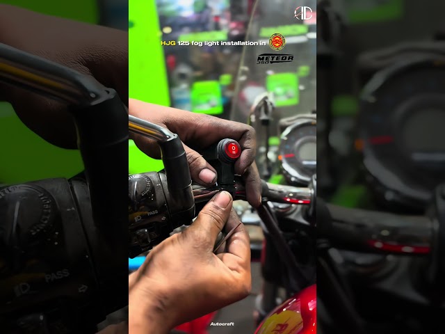 Hjg 125 latest model fog light installation || meteor 350 || contact 9038581084