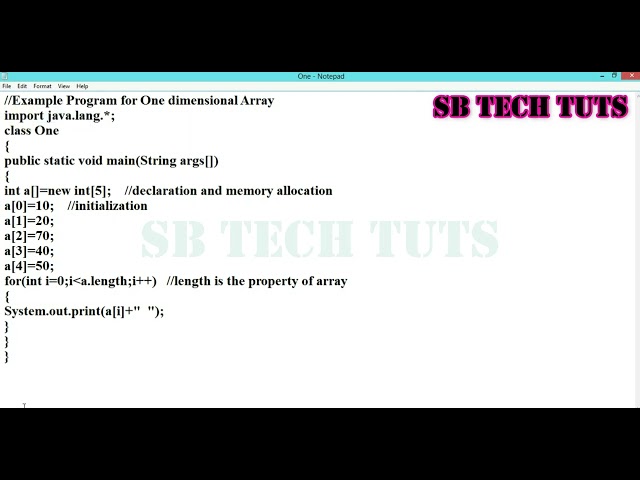 One Dimensional Array in Java (Practical Explanation) | Arrays in Java | Java Programming | Telugu