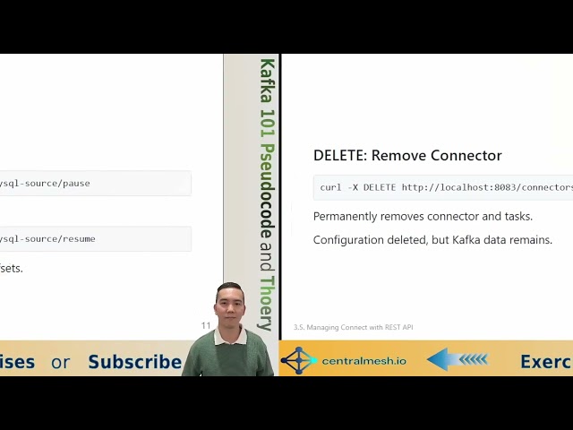 Kafka Connect - 3.5. Managing Connect with REST API (POST, GET, DELETE)