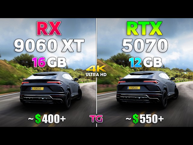 RTX 5070 vs RX 9060 XT - Test in 4K
