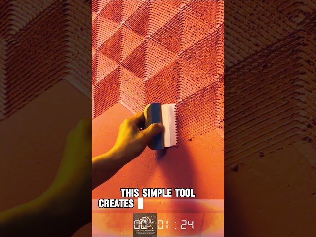 This Simple Tool Creates 3D Wall Patterns That Look Like Luxury Hotel Designs!