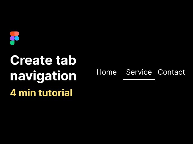 Tab navigation in Figma