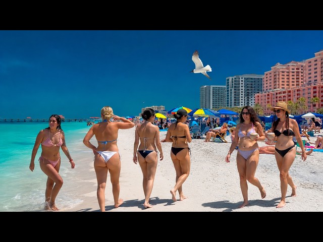 Clearwater Beach Florida 4K Beach Walking Tour