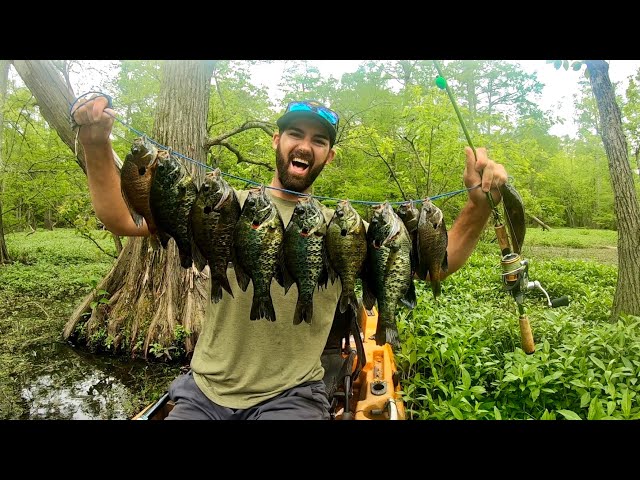 BIG Shellcrackers and Bluegill went NUTS for my SECRET JIG!!!  Then...I Got SNAKE BIT!!!!  (Insane)