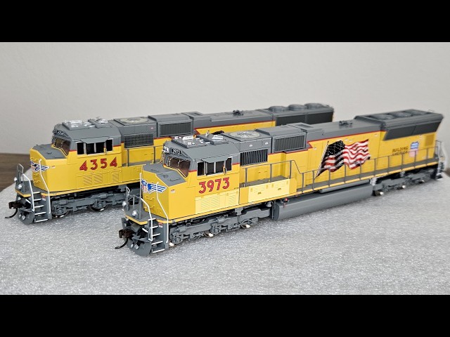 Mini Review: Athearn Genesis SD70M Union Pacific Flared Radiator 3973 and 4354 DCC Ready HO Scale