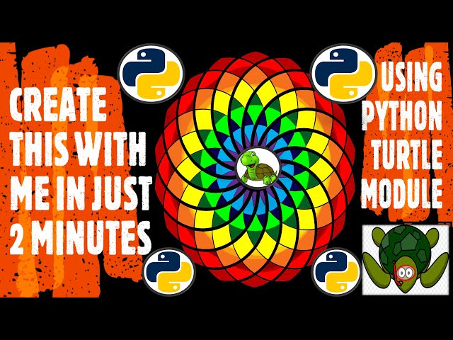 Python Turtle - Circle Spirograph Tutorial 2022 In Just 2 Minutes