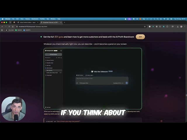Build custom SEO tools instantly without writing code using the DeepSeek Harness.