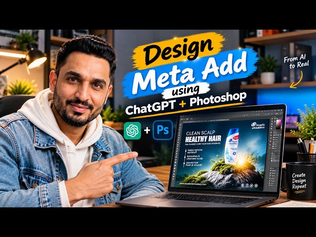 🔥 Design a High-Converting Instagram Ad with AI | Photoshop + AI Tutorial | 2026