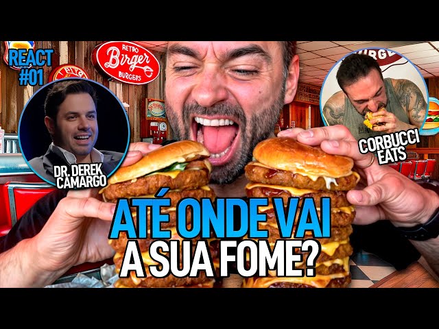 REACT #01: ESPECIALISTA EM EMAGRECIMENTO REAGE A CORBUCCI EATS FT. DR. DEREK CAMARGO | #ACHISMOS
