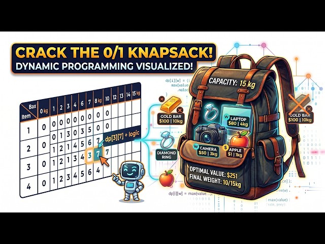 0/1 Knapsack Explained Clearly: The DP Pattern of Take or Skip