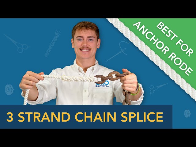 Rope to Chain Splice | 3 Strand