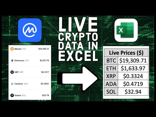 How To Use Live Crypto Data In Excel