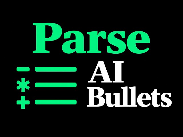 How To Parse All Valid Markdown Bullet Styles From an AI Model Response