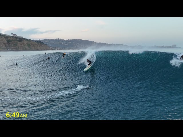 San Diego Drone Surfing Footage Blacks Beach (Edited) Saturday February 7, 2026