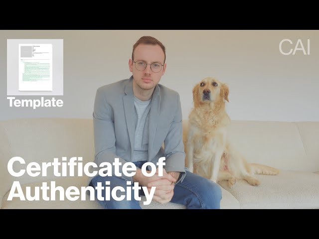 How To Create A Certificate of Authenticity (Tutorial & Template)
