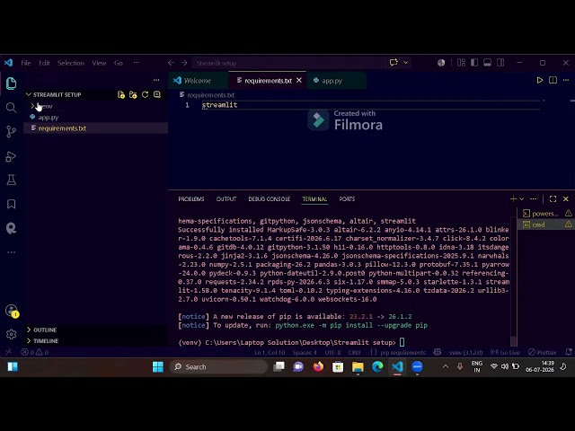 🚀 Streamlit Dashboard Setup & VS Code Tutorial | Complete Beginner Guide