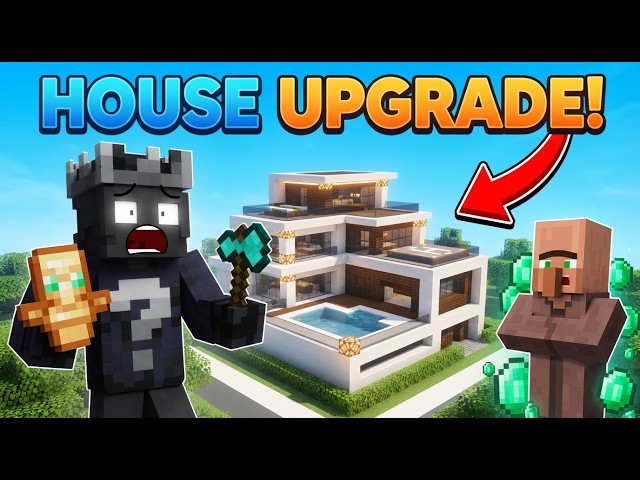 today i make this "🔴 Minecraft Survival LIVE | Upgrading My Dream House! 🏡✨ | BonePlayzz