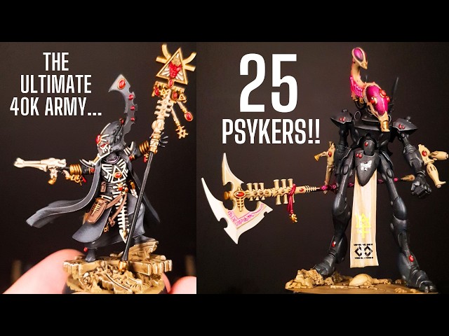 Kitbashing An EPIC Eldar Army FULL of PSYKERS!