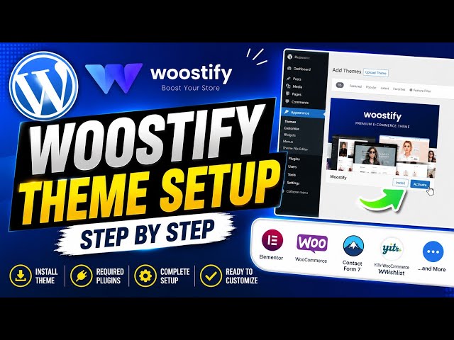 How to Install Woostify Theme & Required Plugins | Complete Setup Guide (Urdu/Hindi)