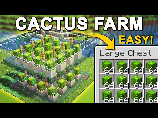 The Ultimate Expandable Cactus Farm (40+ Cacti/Hour Per Layer) 26.2+