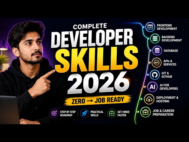 Become a Web & Mobile Developer in 2026 | Complete Roadmap + Career Guide