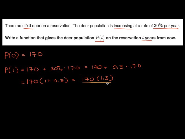 Modeling with basic exponential function