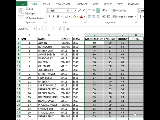 AutoSum in Excel #everyone #exceltutorial #autosum #youtubeshorts
