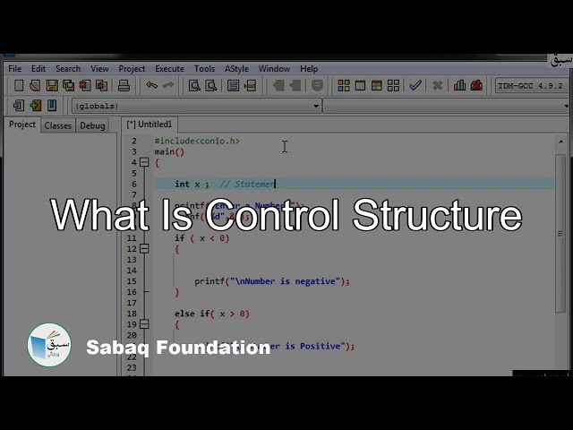 What is Control Structure, Computer Science Lecture | Sabaq.pk
