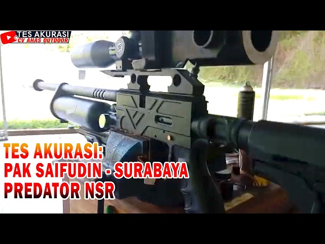 ACCURACY TEST OF THE PREDATOR NSR AIR RIFLE ORDERED BY MR. SAIFUDIN, SURABAYA