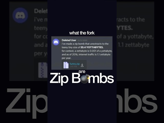 wtf are zip bombs??? #programming #coding #zipfile #files #ram #storage