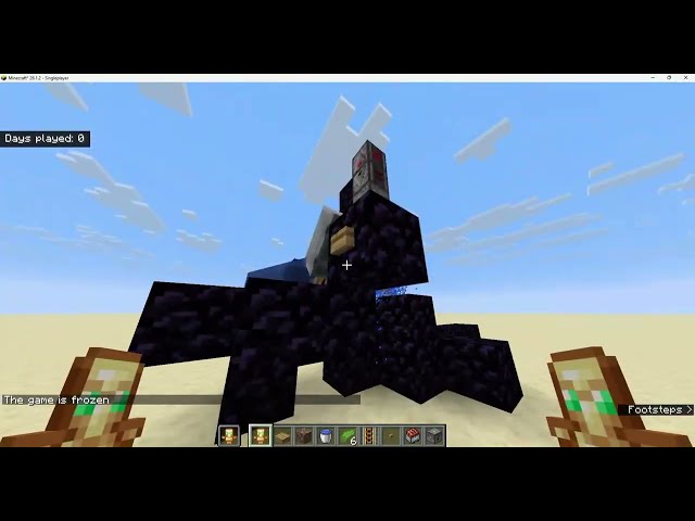 This OP minecraft railgun one-shots through 2 totems!