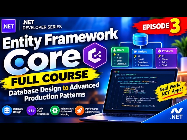 🚀EF Core Masterclass —Database Design, Performance & Advanced Production Patterns- EF CORE EPISODE 3