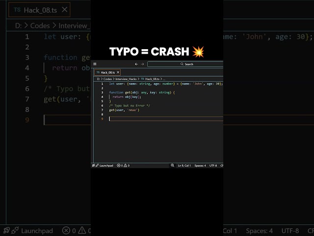 Stop Using Strings for Keys! 🛑 #shorts