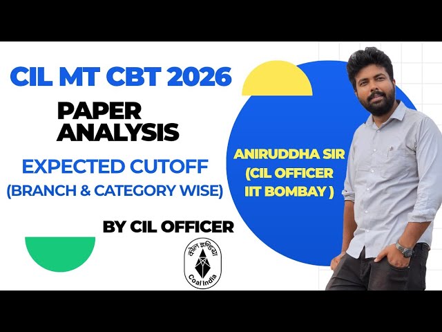 CIL MT CBT 2026 Expected Cutoff : Paper Analysis @TheCivilGuruji#cilmt2026 #cilmt #govtjobs #psuexam