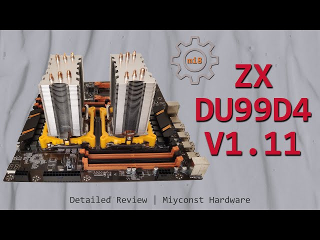 🇬🇧 Detailed review of ZX-DU99D4 V1.11 Dual Socket LGA 2011-3 | E5-2678 V3 | E5-2620 V4