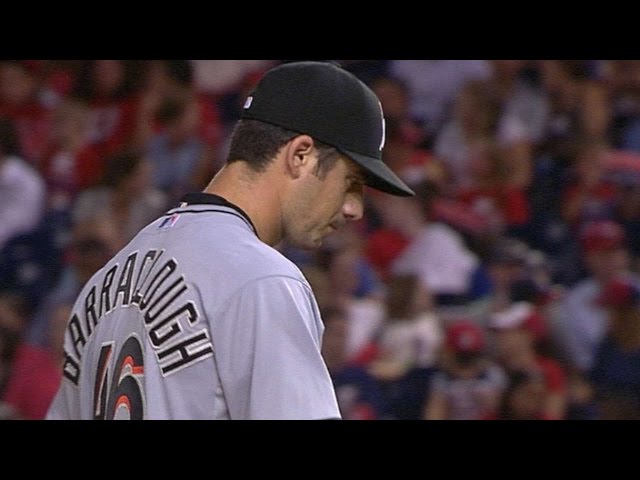 MIA@WSH: Barraclough works out of 6th-inning scare
