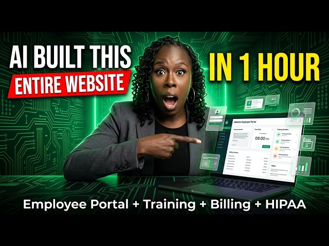 I Built a Full Employee Portal Website in Under 1 Hour Using AI (No Coding Required)