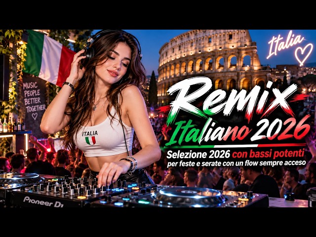 Remix Italiani Nonstop | Party mix con bassi potenti per viaggi e weekend con hit tutte da vivere