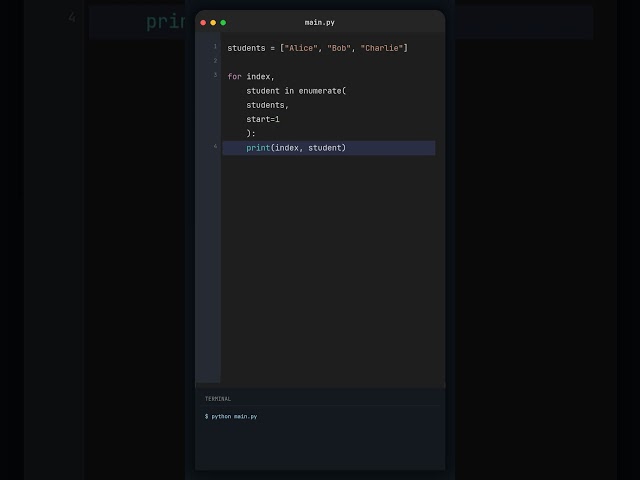 Python enumerate() Explained | Get Index and Value While Looping