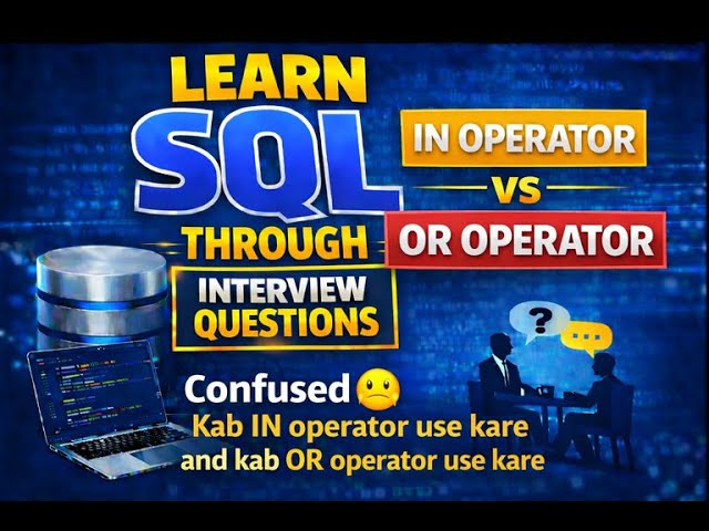 Confused 😰 IN vs OR Operator| Simple concept but tricky Interview Questions