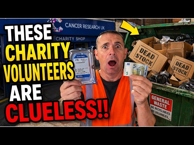 ITS UNBELIEVABLE What's In Charity Bins | UK Dumpster Diving