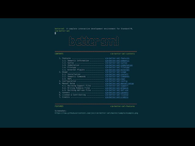 A quick demo of some features of vim-better-sml