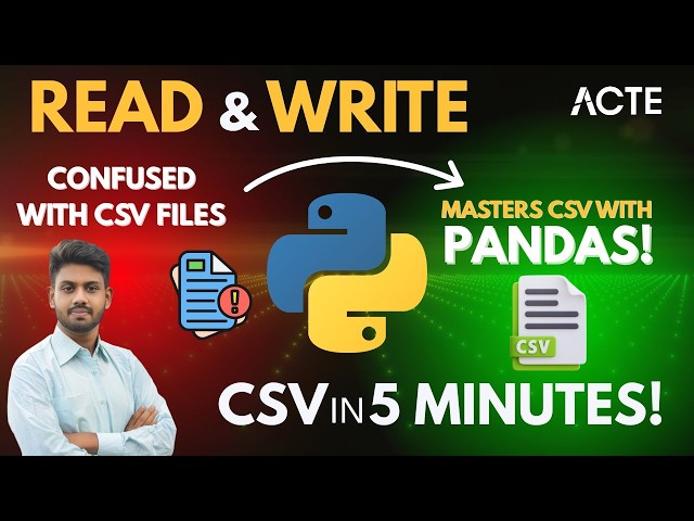 How to Create, Read & Write CSV Files Using Pandas in Python