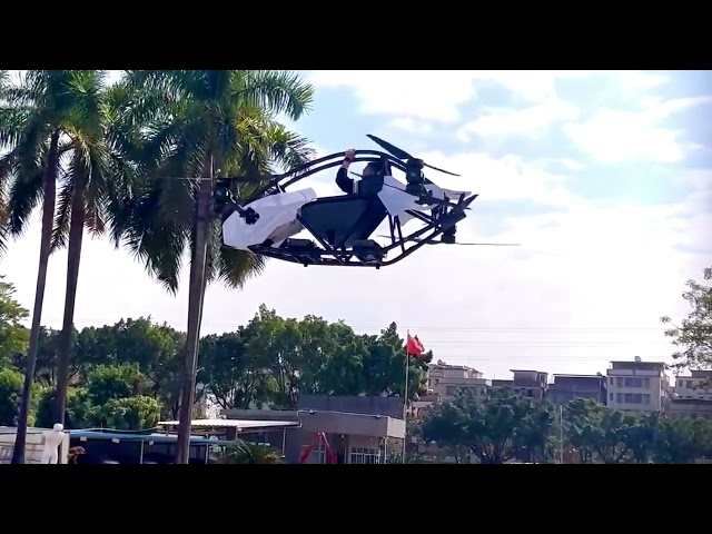 Watch a Client Take a Test Flight in the Manned Drone X1- The Future of Personal Air Travel !